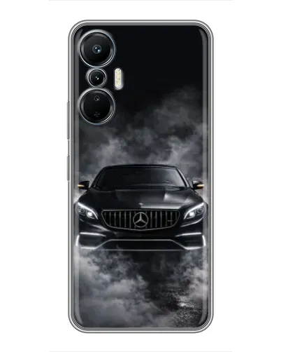 Чехол для Infinix Hot 20 (4G) с картинкой «Mercedes в дыму»