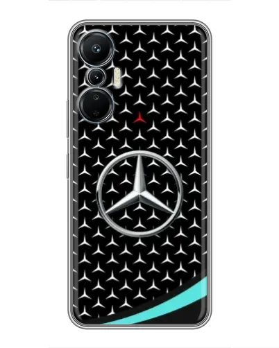 Чехол для Infinix Hot 20 (4G) с картинкой «Mercedes — бирюзовый акцент»