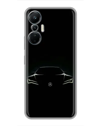 Чехол для Infinix Hot 20 (4G) с картинкой «Mercedes — силуэт авто» Чехол для Infinix Hot 20 (4G) с картинкой «Mercedes — силуэт авто»
