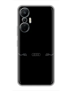 Чехол для Infinix Hot 20 (4G) с картинкой «Audi — световой подпись»