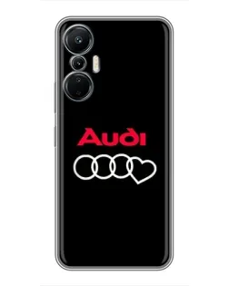 Чехол для Infinix Hot 20 (4G) с картинкой «Логотип Audi Heart»