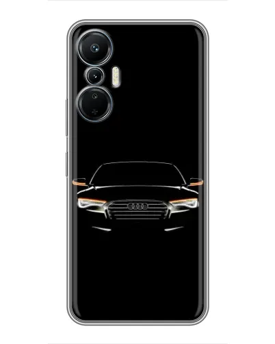 Чехол для Infinix Hot 20 (4G) с картинкой «Audi — ночной контур»