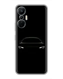 Чехол для Infinix Hot 20 (4G) с картинкой «Взгляд Audi в темноте»