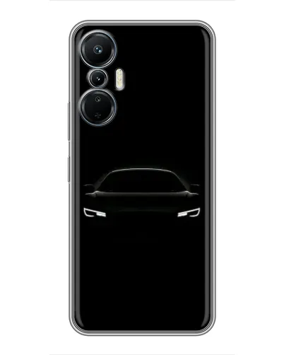Чехол для Infinix Hot 20 (4G) с картинкой «Взгляд Audi в темноте»