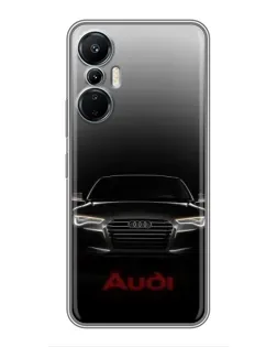 Чехол для Infinix Hot 20 (4G) с картинкой «Audi — градиентный контур»