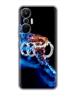 Чехол для Infinix Hot 20 (4G) с картинкой «Энергия лого Audi»