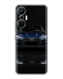 Чехол для Infinix Hot 20 (4G) с картинкой «Audi — ночное отражение»