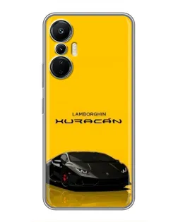 Чехол для Infinix Hot 20 (4G) с картинкой «Lamborghini Huracan черный»