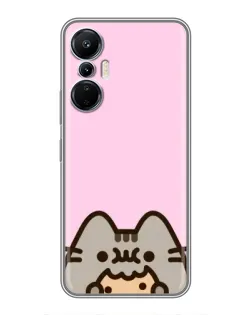 Чохол для Infinix Hot 20 (4G) з картинкою «Pusheen та печиво»