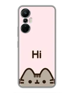 Чохол для Infinix Hot 20 (4G) з картинкою «Пушин каже Hi»