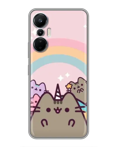 Чехол для Infinix Hot 20 (4G) с картинкой «Единорог Pusheen»