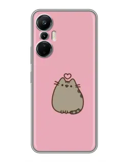 Чохол для Infinix Hot 20 (4G) з картинкою «Pusheen серце»
