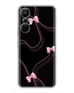 Чехол для Infinix Hot 20 (4G) с картинкой «Розовые ленты»