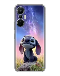 Чехол для Infinix Hot 20 (4G) с картинкой «Стич на рассвете»
