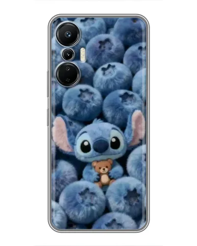 Чехол для Infinix Hot 20 (4G) с картинкой «Стич и голубика» Чехол для Infinix Hot 20 (4G) с картинкой «Стич и голубика»