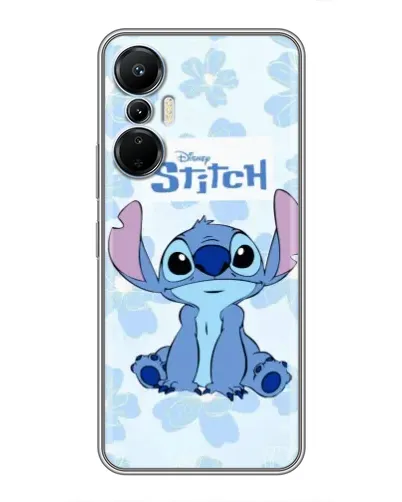 Чехол для Infinix Hot 20 (4G) с картинкой «Stitch среди цветов» Чехол для Infinix Hot 20 (4G) с картинкой «Stitch среди цветов»