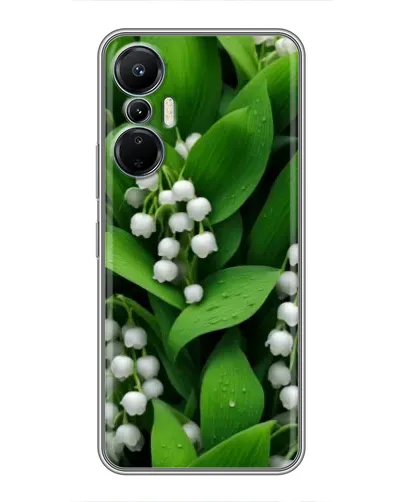 Чехол для Infinix Hot 20 (4G) с картинкой «Ландыши в зелени»