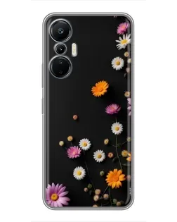 Чехол для Infinix Hot 20 (4G) с картинкой «Цветочная композиция»