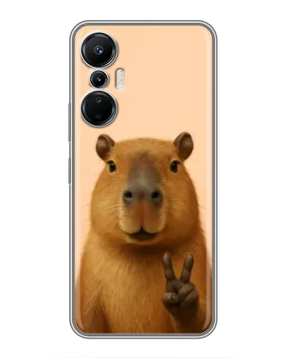 Чехол для Infinix Hot 20 (4G) с картинкой «Капибара виктория» Чехол для Infinix Hot 20 (4G) с картинкой «Капибара виктория»