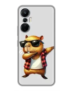 Чехол для Infinix Hot 20 (4G) с картинкой «Капибара рэпер даб»