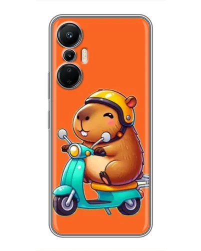 Чехол для Infinix Hot 20 (4G) с картинкой «Капибара на скутере» Чехол для Infinix Hot 20 (4G) с картинкой «Капибара на скутере»