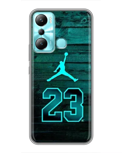 Чехол для Infinix Hot 20i (X665E) с картинкой «Jordan Cyan 23» Чехол для Infinix Hot 20i (X665E) с картинкой «Jordan Cyan 23»