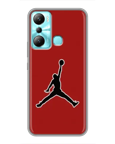 Чехол для Infinix Hot 20i (X665E) с картинкой «Jordan Red Back» Чехол для Infinix Hot 20i (X665E) с картинкой «Jordan Red Back»