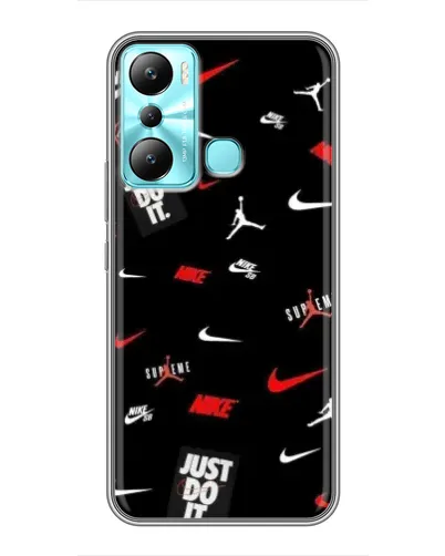 Чехол для Infinix Hot 20i (X665E) с картинкой «Nike Mix Pattern» Чехол для Infinix Hot 20i (X665E) с картинкой «Nike Mix Pattern»