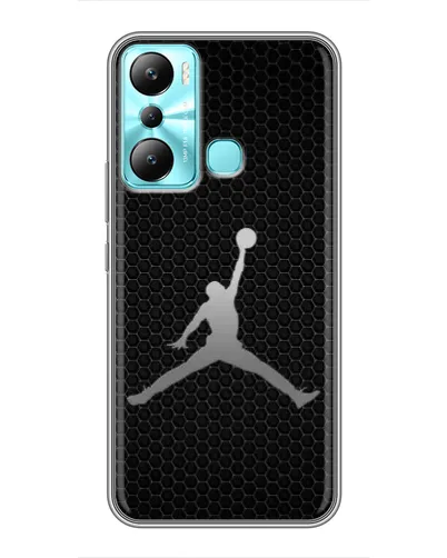 Чехол для Infinix Hot 20i (X665E) с картинкой «Jordan Dark Carbon» Чехол для Infinix Hot 20i (X665E) с картинкой «Jordan Dark Carbon»