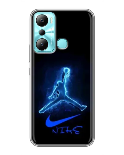 Чехол для Infinix Hot 20i (X665E) с картинкой «Jordan Neon Blue» Чехол для Infinix Hot 20i (X665E) с картинкой «Jordan Neon Blue»