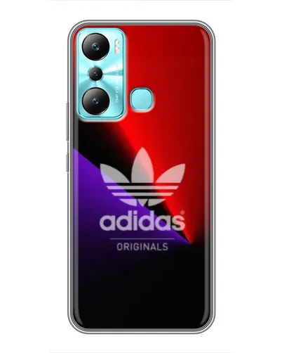 Чехол для Infinix Hot 20i (X665E) с картинкой «Adidas Red Neon»