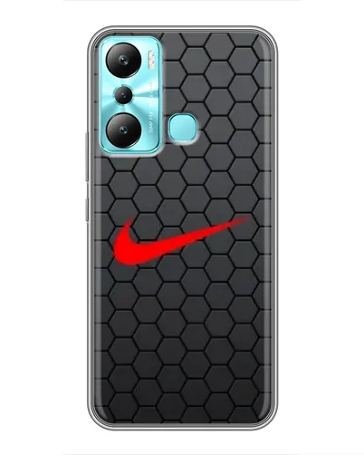 Чехол для Infinix Hot 20i (X665E) с картинкой «Nike — карбоновая сетка»