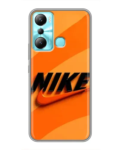 Чехол для Infinix Hot 20i (X665E) с картинкой «Оранжевый драйв Nike»
