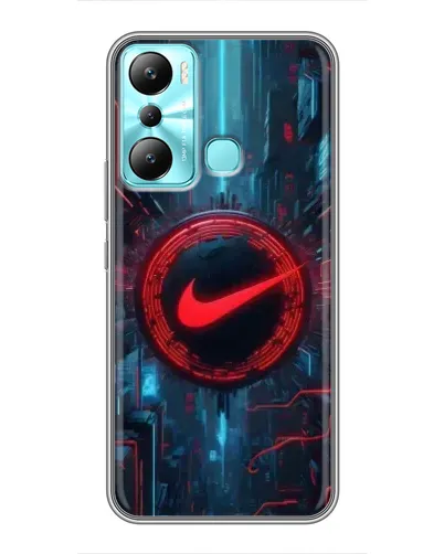 Чехол для Infinix Hot 20i (X665E) с картинкой «Техногенный стиль Nike»