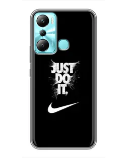 Чехол для Infinix Hot 20i (X665E) с картинкой «Текстовый принт Nike» Чехол для Infinix Hot 20i (X665E) с картинкой «Текстовый принт Nike»