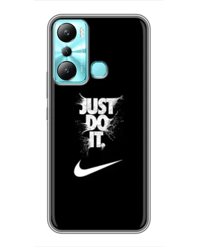 Чехол для Infinix Hot 20i (X665E) с картинкой «Текстовый принт Nike»