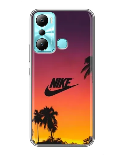 Чехол для Infinix Hot 20i (X665E) с картинкой «Nike на закате солнца»