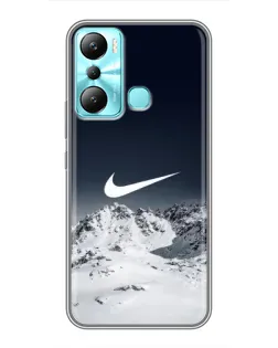 Чехол для Infinix Hot 20i (X665E) с картинкой «Nike — зимние горы» Чехол для Infinix Hot 20i (X665E) с картинкой «Nike — зимние горы»