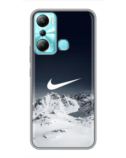 Чехол для Infinix Hot 20i (X665E) с картинкой «Nike — зимние горы»