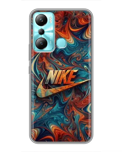 Чехол для Infinix Hot 20i (X665E) с картинкой «Nike в абстракции»