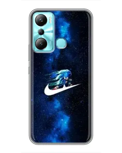 Чехол для Infinix Hot 20i (X665E) с картинкой «Звездный путь Nike» Чехол для Infinix Hot 20i (X665E) с картинкой «Звездный путь Nike»