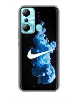Чехол для Infinix Hot 20i (X665E) с картинкой «Nike и синий дым» Чехол для Infinix Hot 20i (X665E) с картинкой «Nike и синий дым»