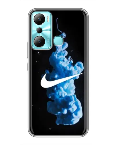 Чехол для Infinix Hot 20i (X665E) с картинкой «Nike и синий дым»