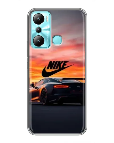 Чехол для Infinix Hot 20i (X665E) с картинкой «Nike и суперкар»