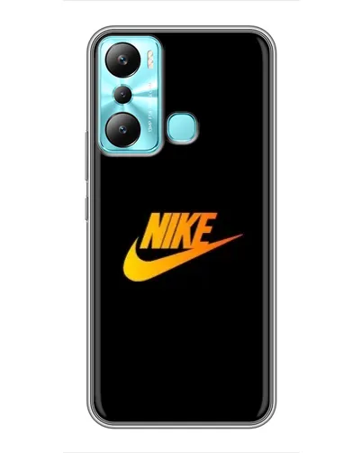 Чехол для Infinix Hot 20i (X665E) с картинкой «Золотой логотип Nike»