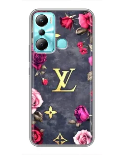 Чехол для Infinix Hot 20i (X665E) с картинкой «Цветочный Louis Vuitton»