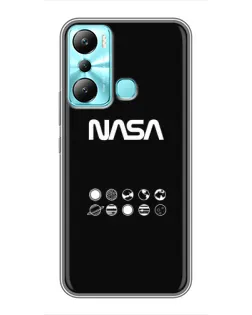 Чехол для Infinix Hot 20i (X665E) с картинкой «NASA — технический принт»