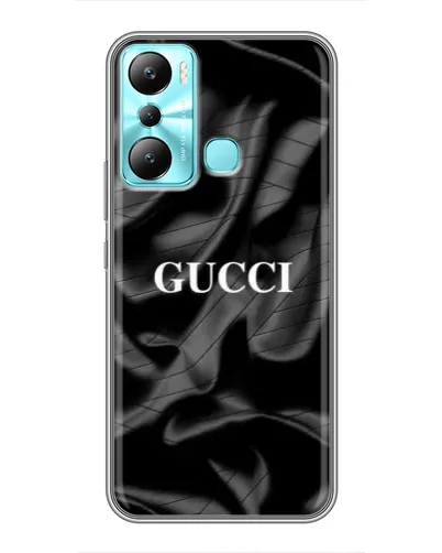 Чехол для Infinix Hot 20i (X665E) с картинкой «Gucci — шелковые волны» Чехол для Infinix Hot 20i (X665E) с картинкой «Gucci — шелковые волны»