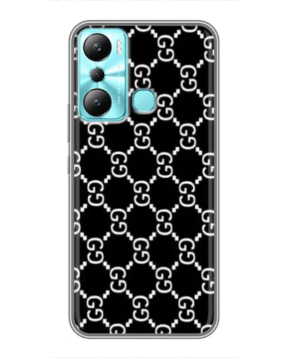 Чехол для Infinix Hot 20i (X665E) с картинкой «Gucci — сетчатый паттерн» Чехол для Infinix Hot 20i (X665E) с картинкой «Gucci — сетчатый паттерн»
