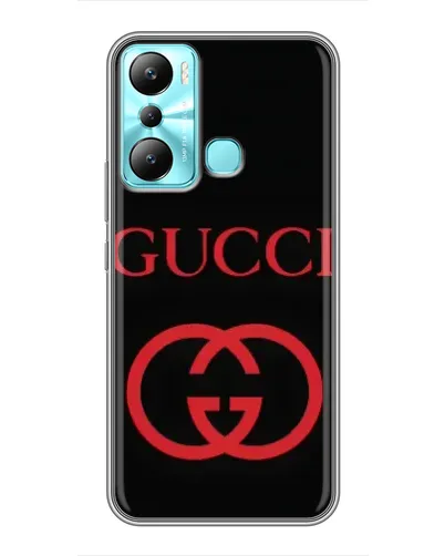 Чехол для Infinix Hot 20i (X665E) с картинкой «Gucci — красный логотип» Чехол для Infinix Hot 20i (X665E) с картинкой «Gucci — красный логотип»